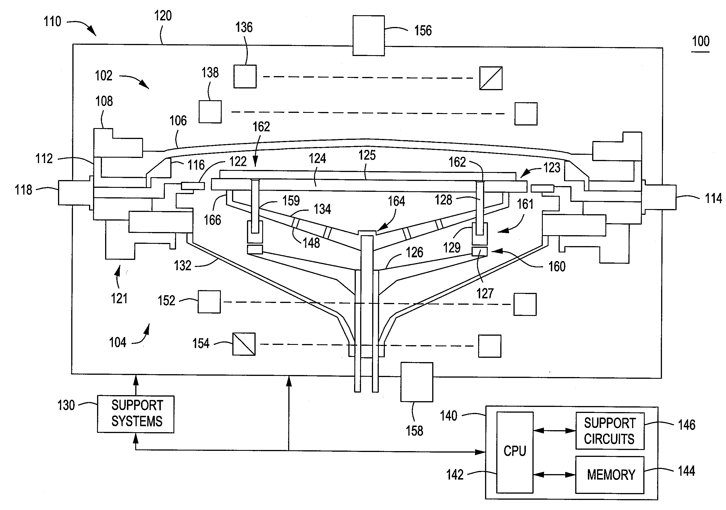 Methods and apparatus for improved azimuthal thermal uniformity of a substrate