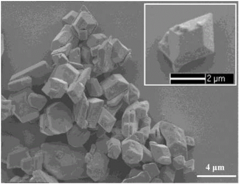 Host-guest explosive embedded with small molecule gas and preparation method thereof