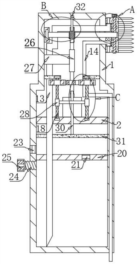 Portable negative pressure oral cavity cleaning device for people with dysphagia