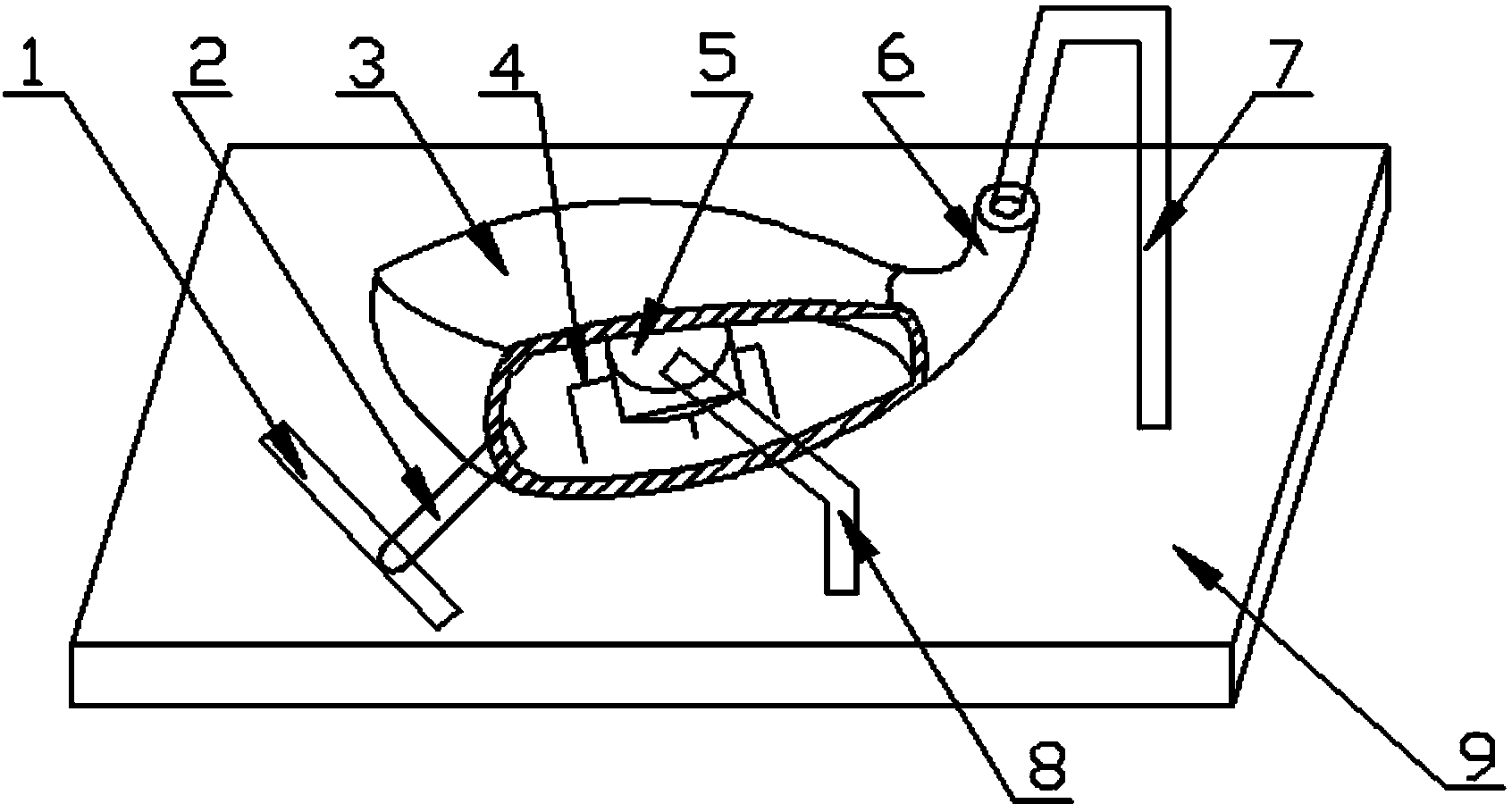 Workpiece curved surface position welding repairing method