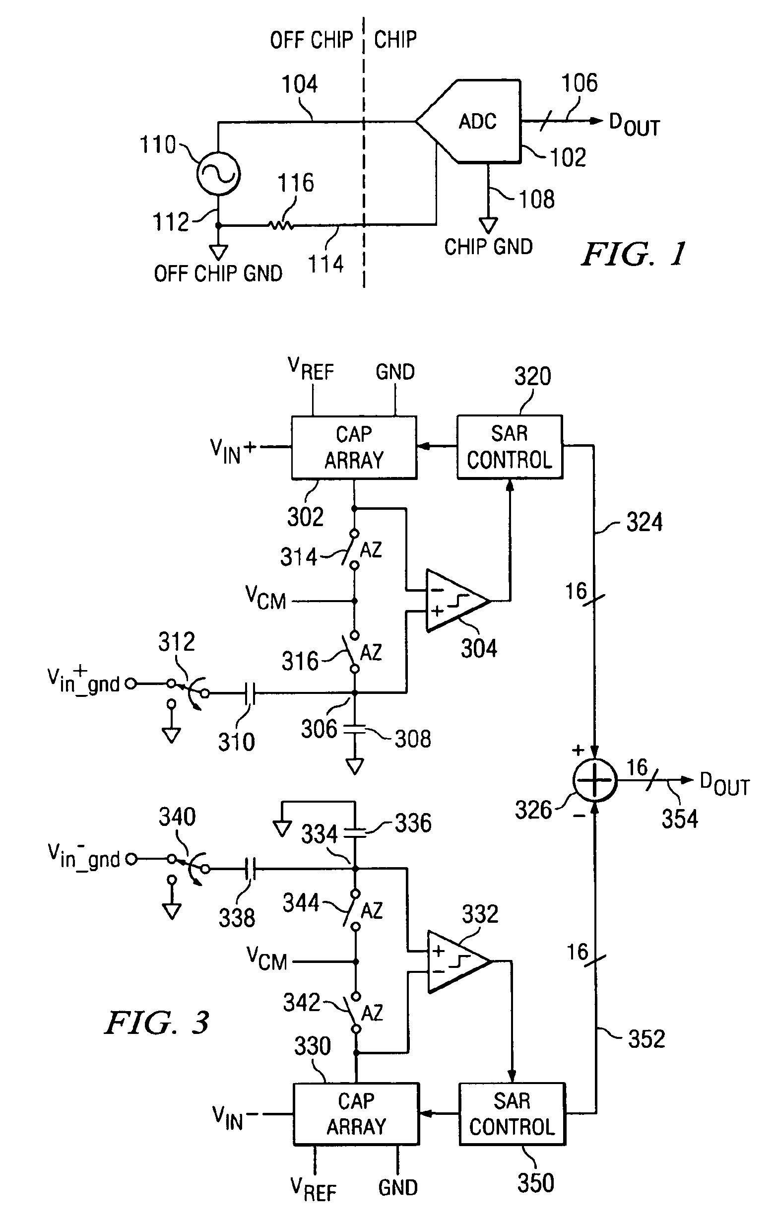 SAR with partial capacitor sampling to reduce parasitic capacitance