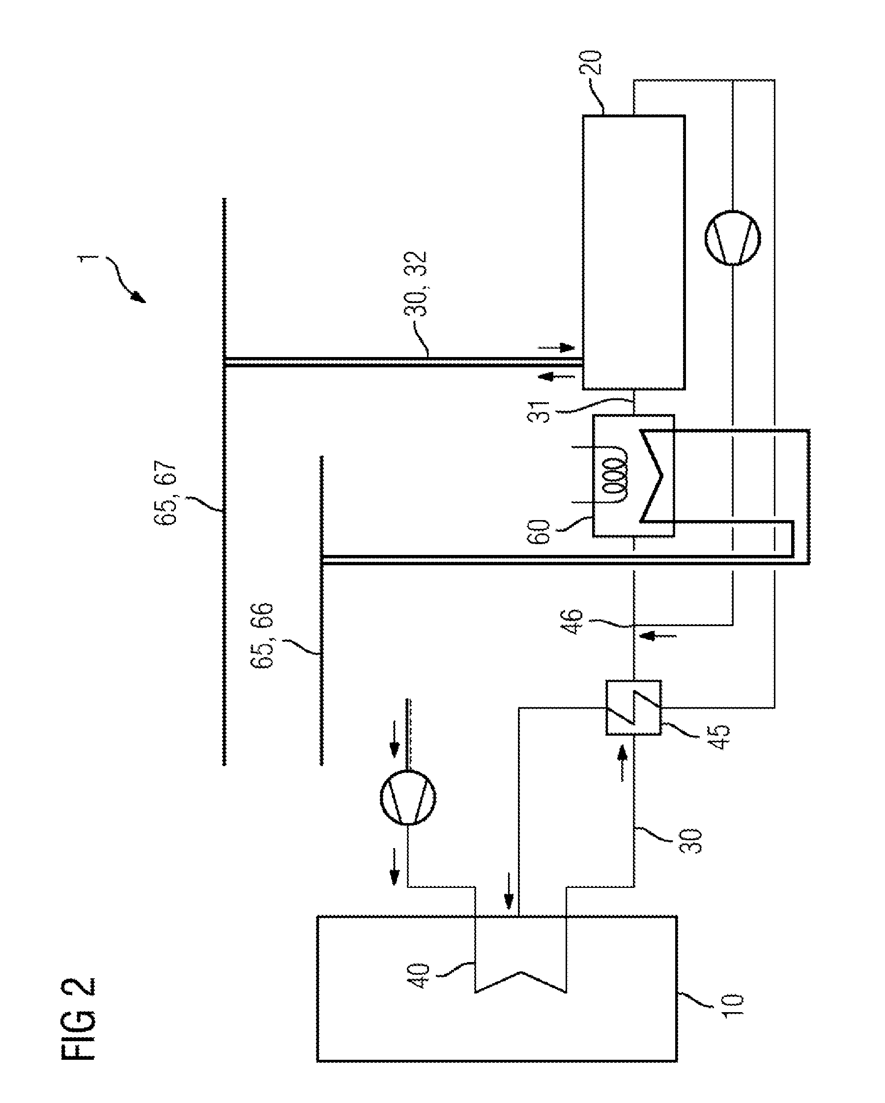 Power station arrangement with high-temperature storage unit