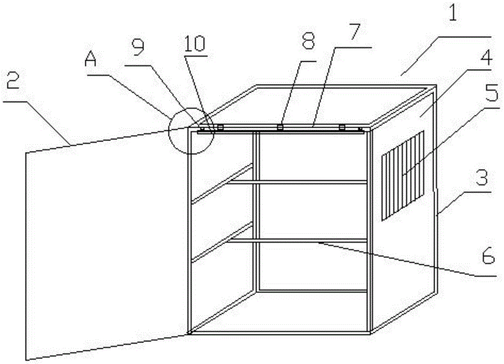 Radiating type power distribution cabinet with illumination function