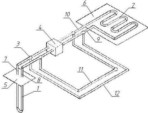 Ground source heat pump heat storage heating system that uses shallow geothermal heat to instantly melt snowfall on airport runways