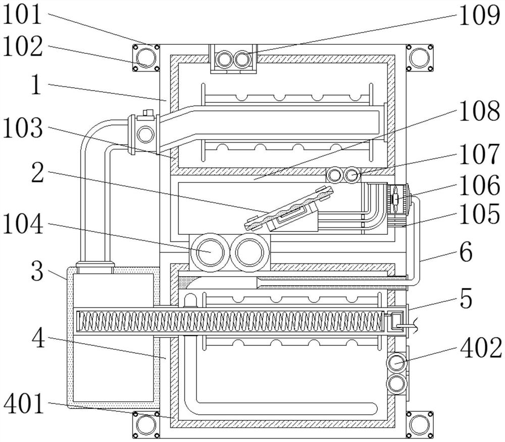 Efficient polyamide yarn elasticizing processing device and production process