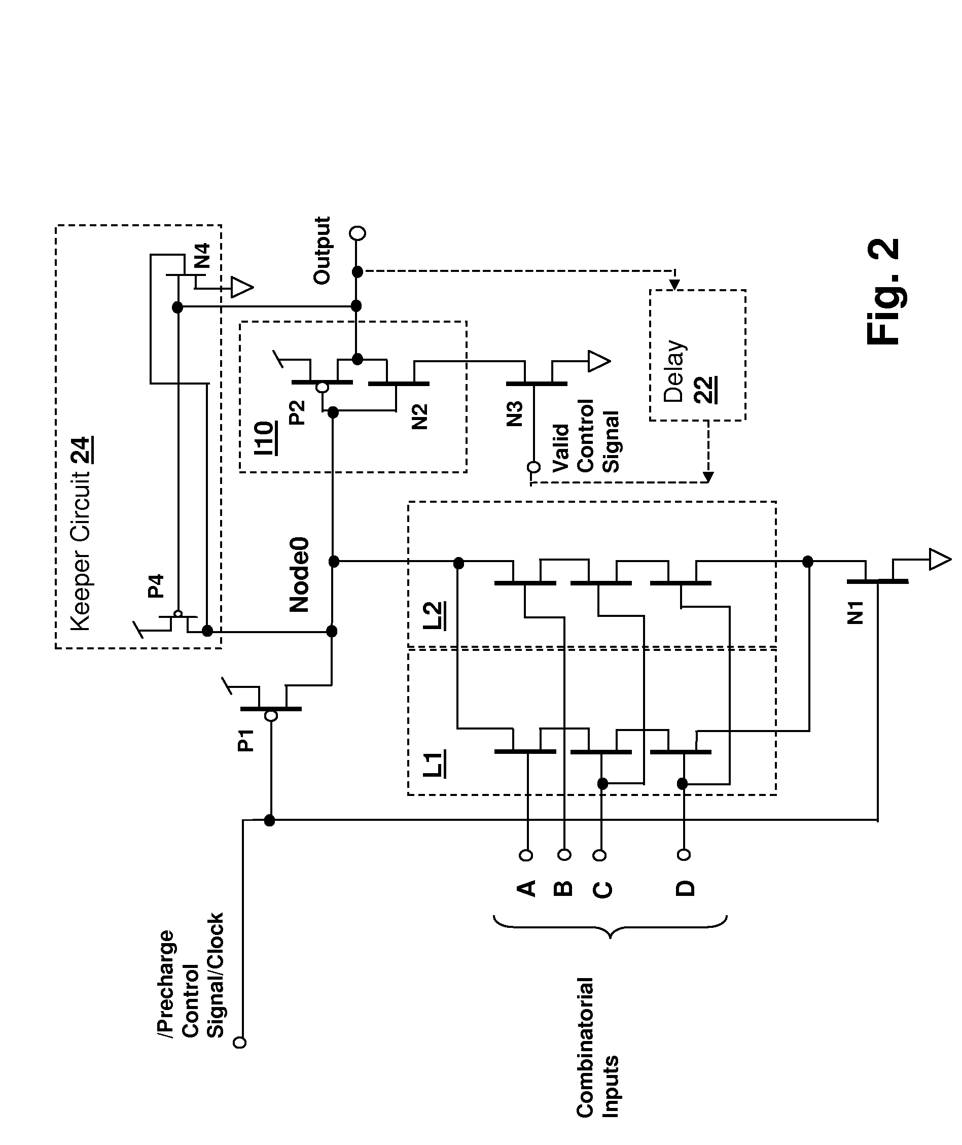 Dynamic logic circuit apparatus and method for reducing leakage power consumption via separate clock and output stage control