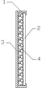 Front frameless glass refrigerator door and preparation method thereof