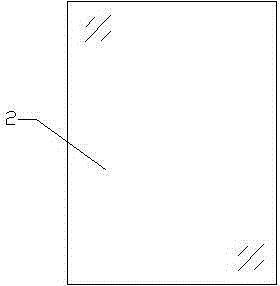 Front frameless glass refrigerator door and preparation method thereof