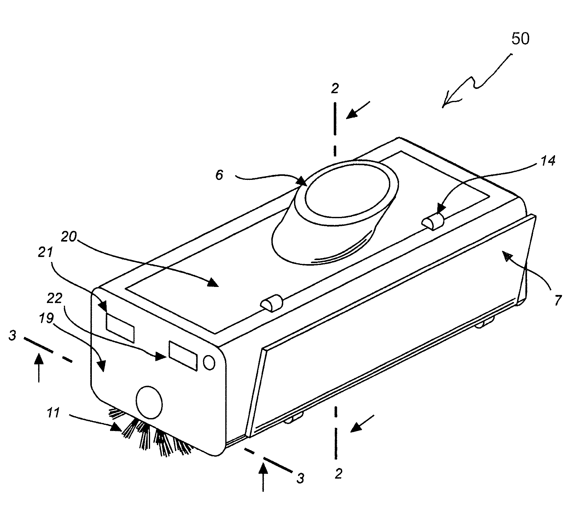 Rotary hair brush with debris remover