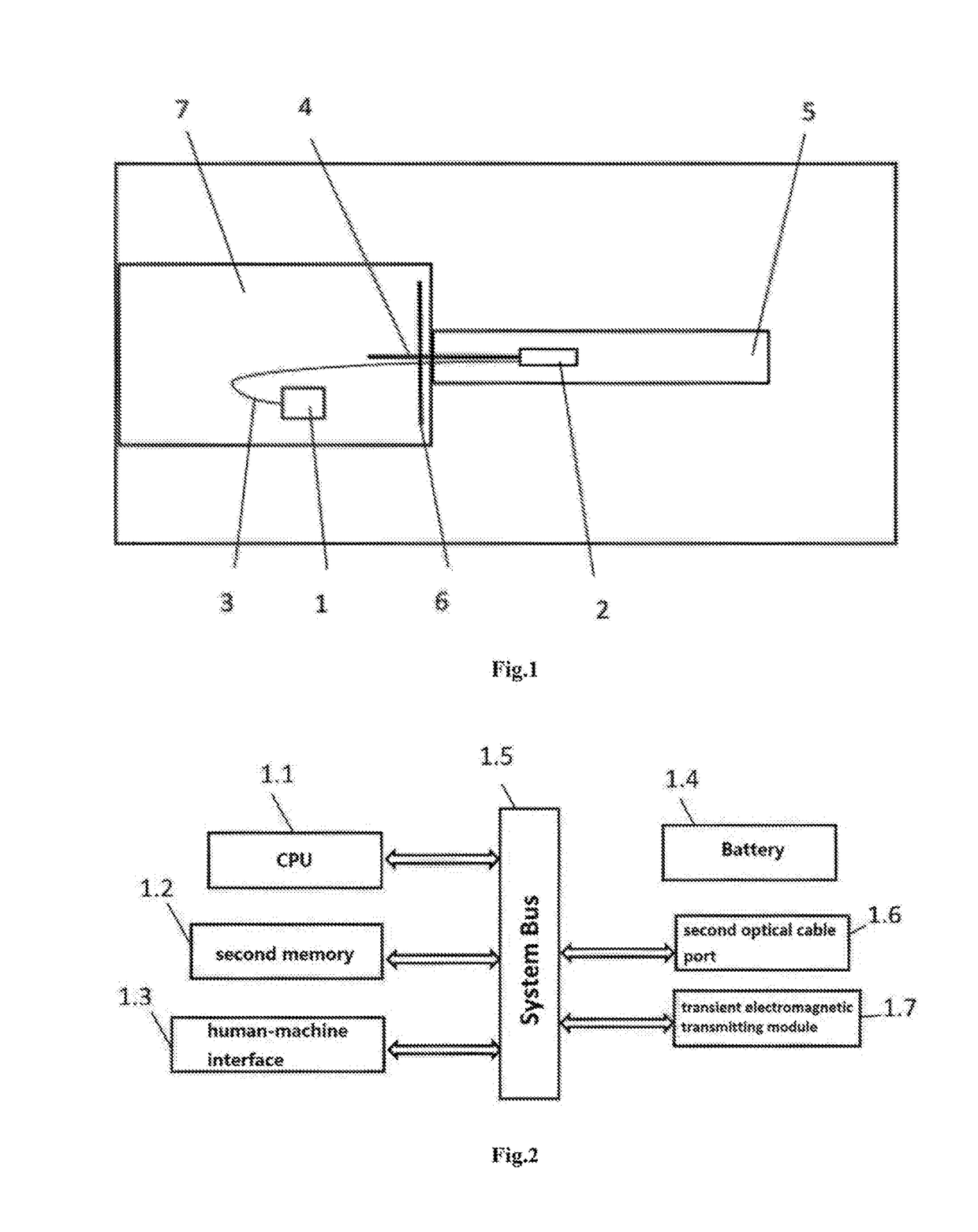 Three-dimensional directional transient electromagnetic detection device and method for mining borehole