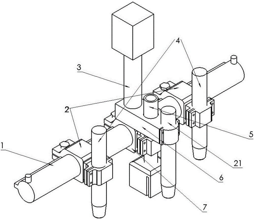 Device and method for controlling welding stress and deformation by combining heating with welding and chilling