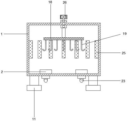 Part paint baking device and method for machining