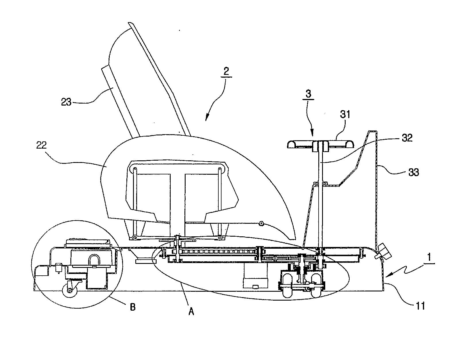 Multifunctional electric-powered infant car with cradle function