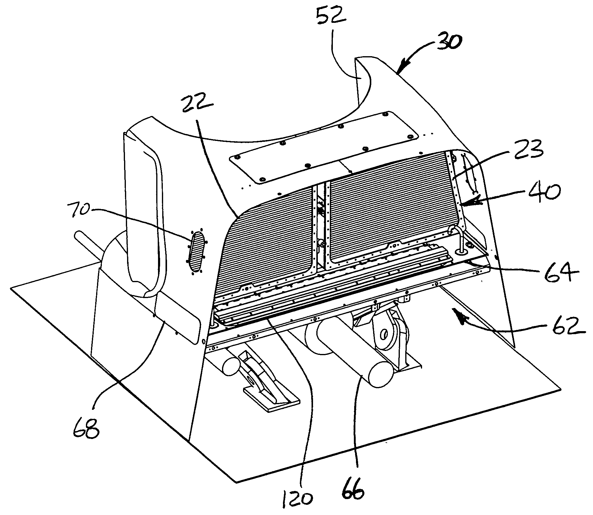 Engine intake system with accessible, interchangeable air filters