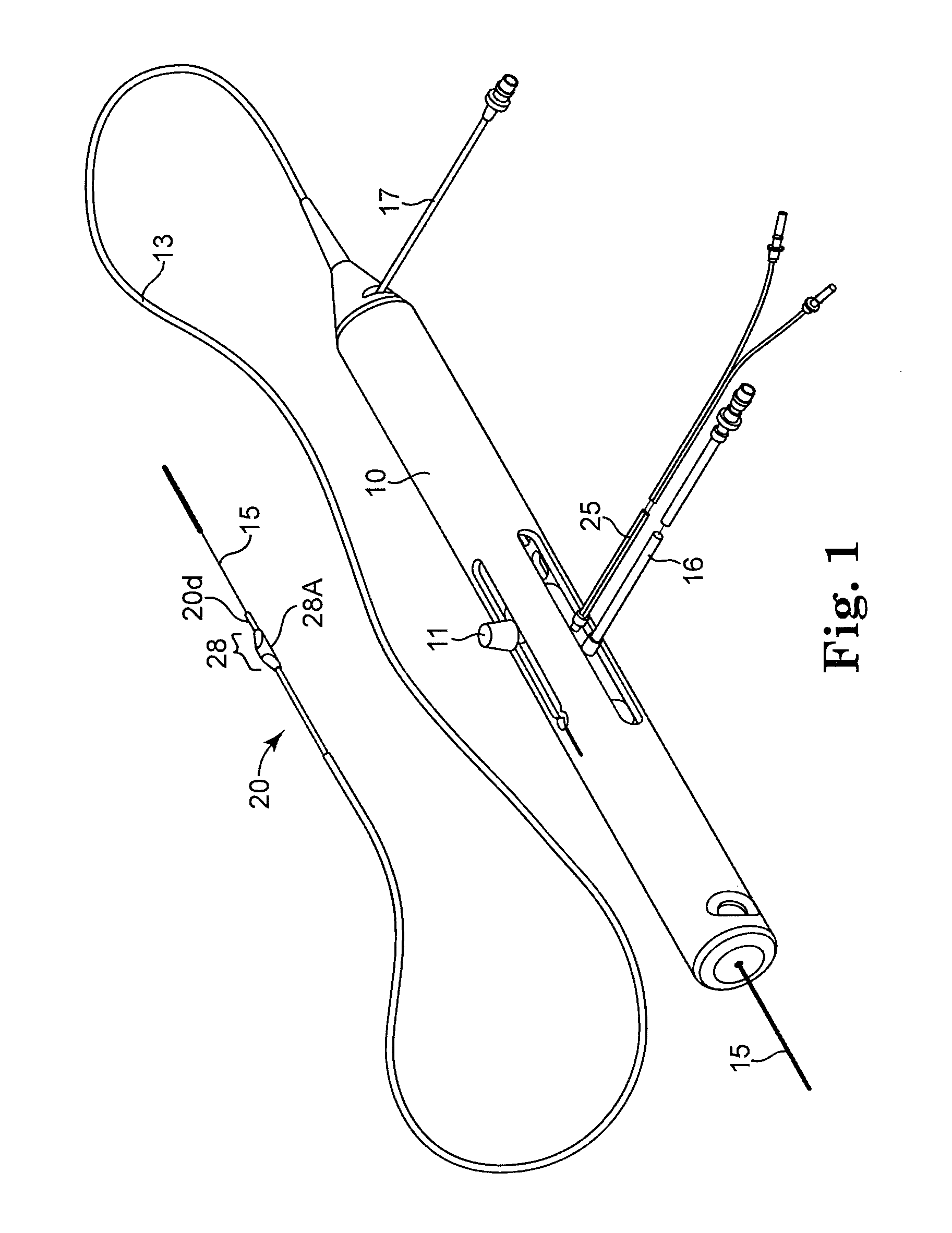 Rotational atherectomy device with pre-curved drive shaft