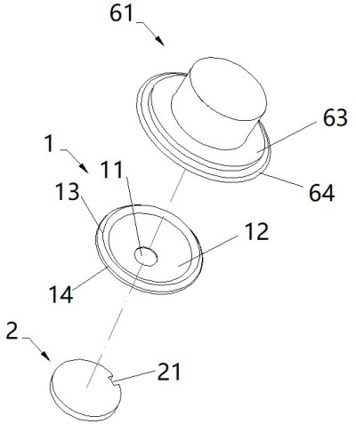 Check valve device and pump structure thereof