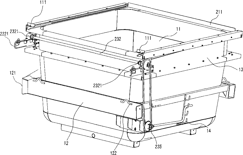 Transport container with cover body