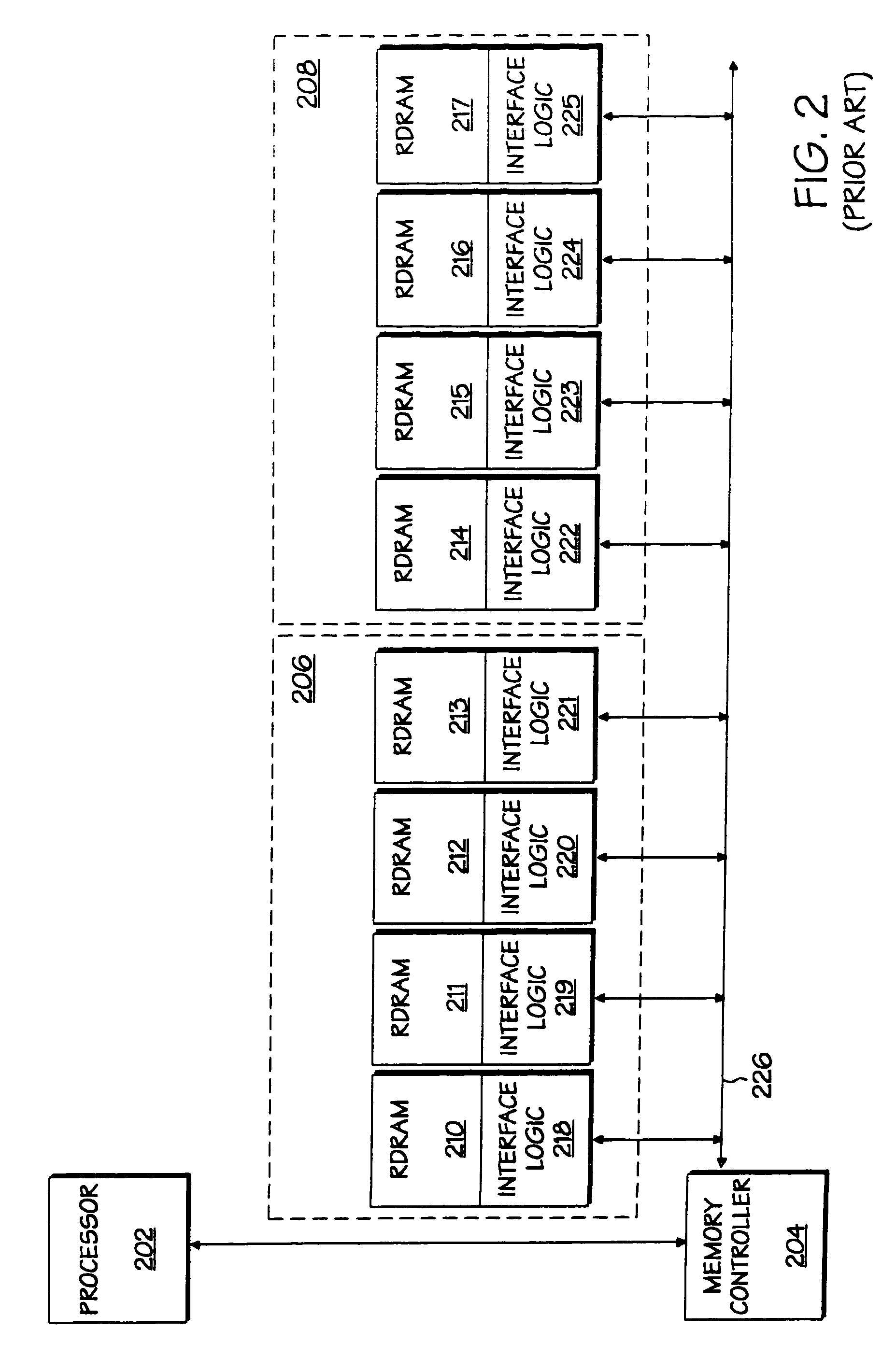 Memory module having a memory module controller controlling memory transactions for a plurality of memory devices