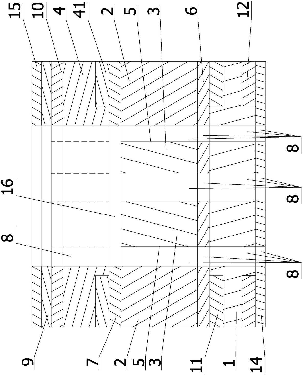 High-efficiency heat-dissipating backboard for new energy vehicle and manufacturing method thereof