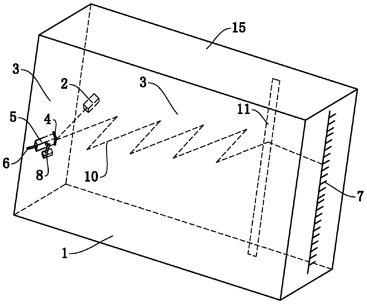 Optical lever measuring device