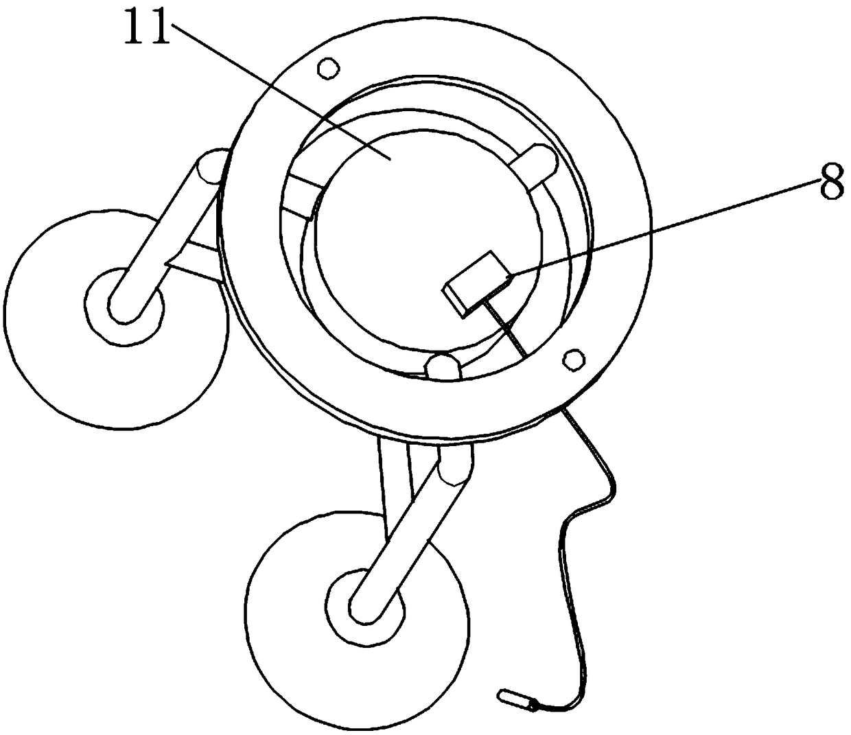 Composite smoke and temperature sensing fire detecting device