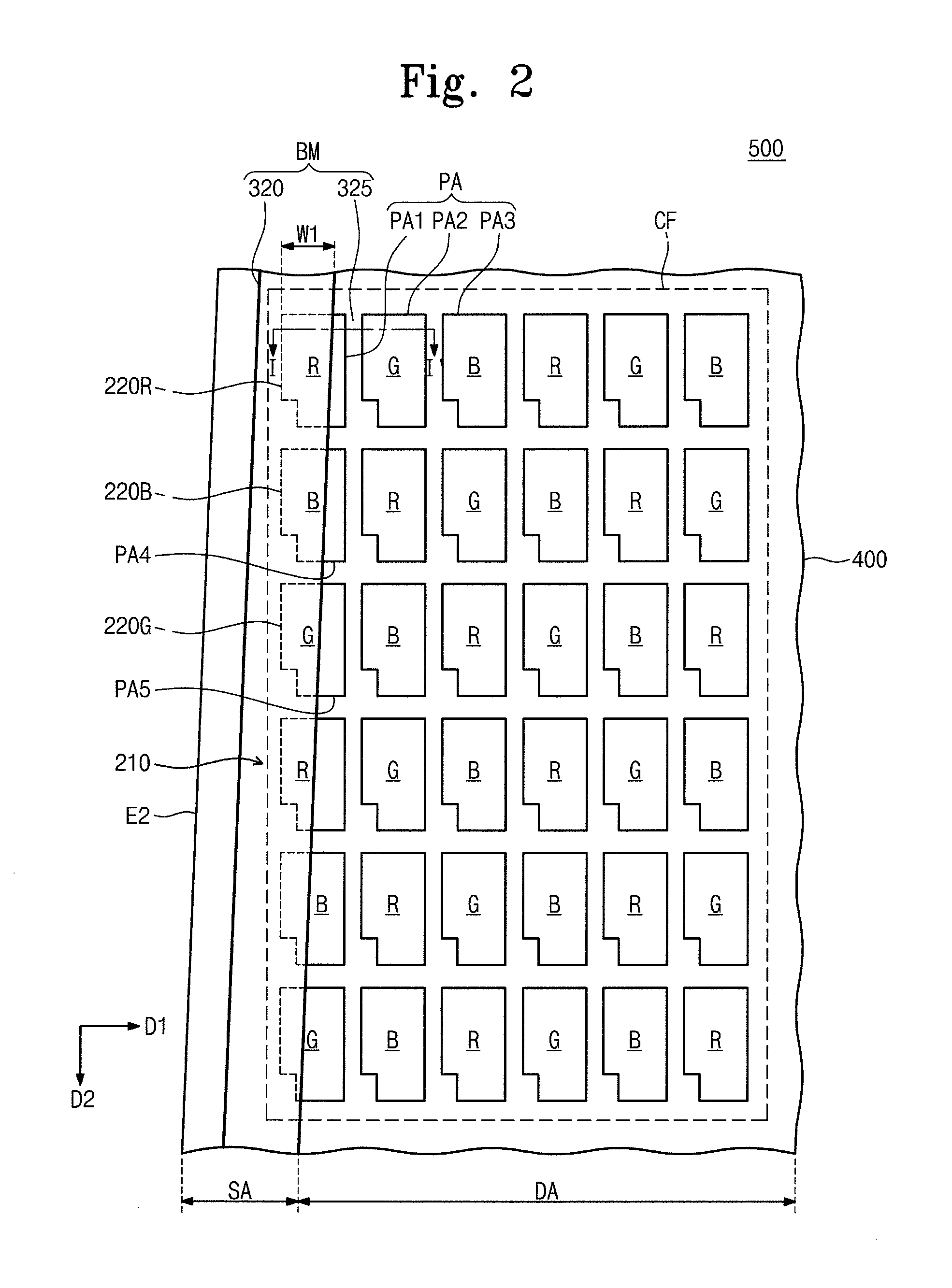 Color filter substrate and display apparatus having the same