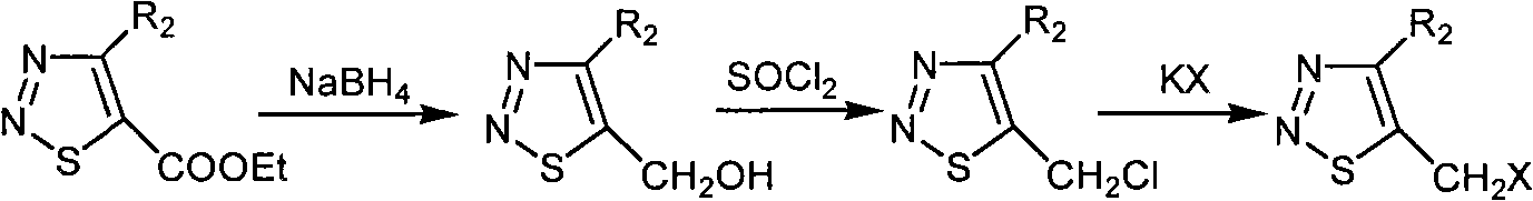 5-halogenated methyl-1,2,3-thiadiazole compound and preparation method and use thereof