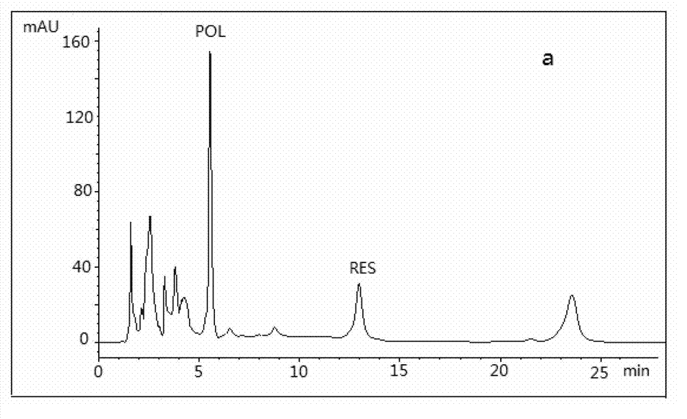 Method for separating trans-resveratrol from giant knotweed