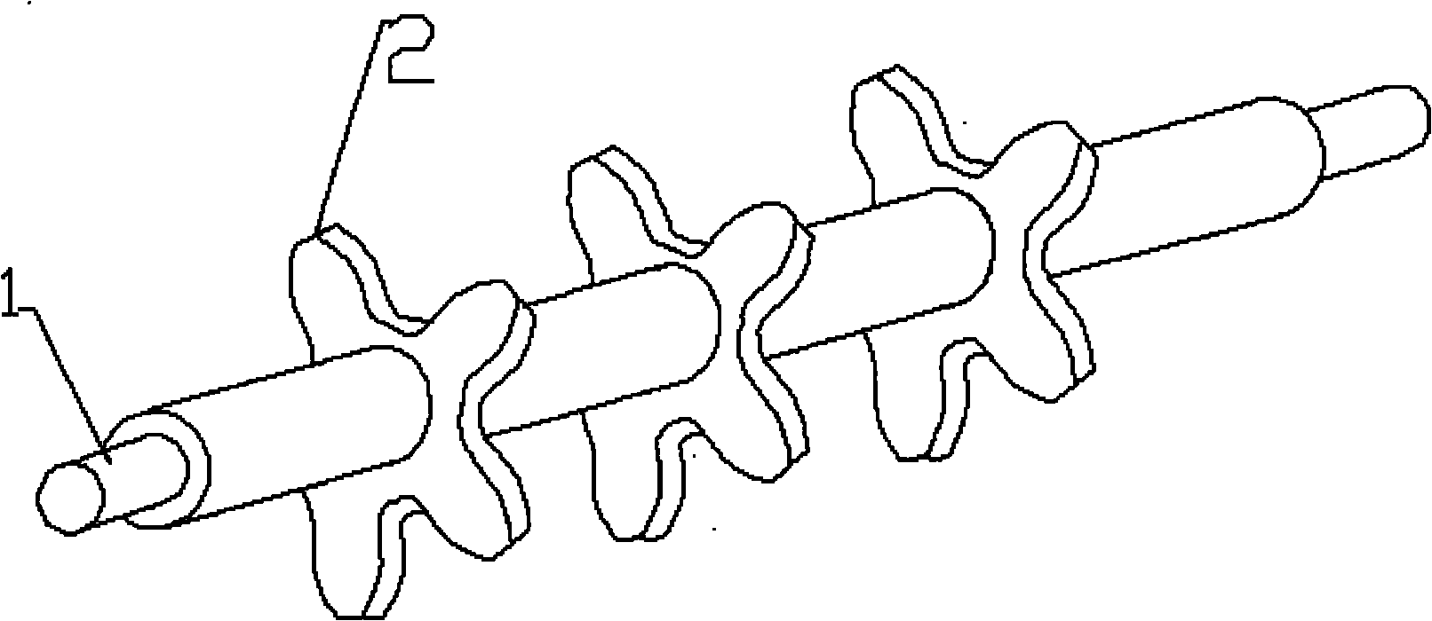 Stirring device for circular tube air-suction seeding unit