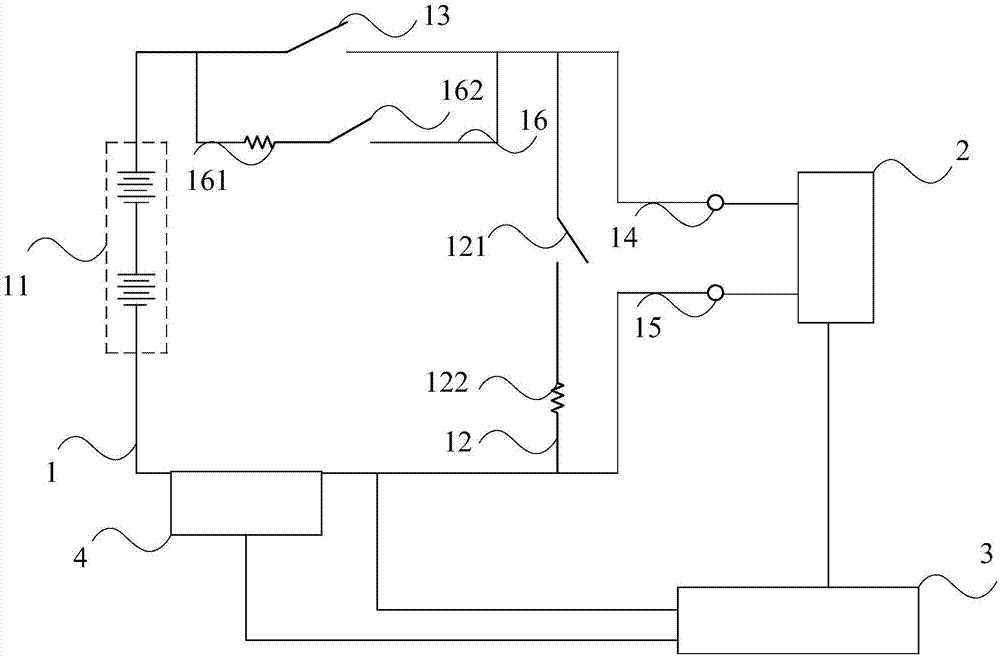 Electric vehicle heating and charging circuit and charging method