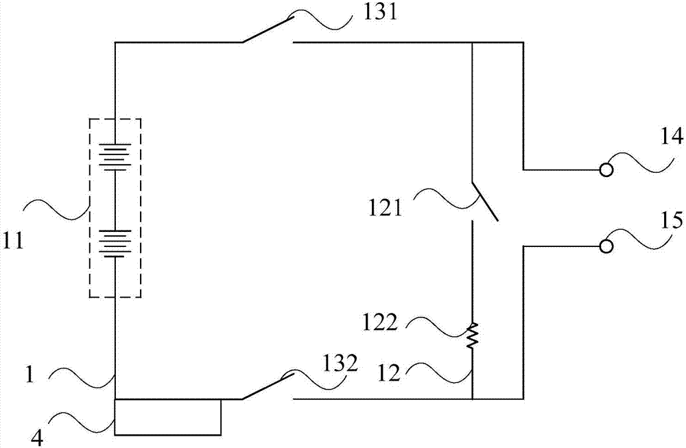 Electric vehicle heating and charging circuit and charging method