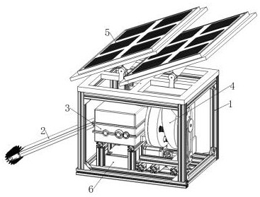 Fruit vine crushing and briquetting all-in-one machine