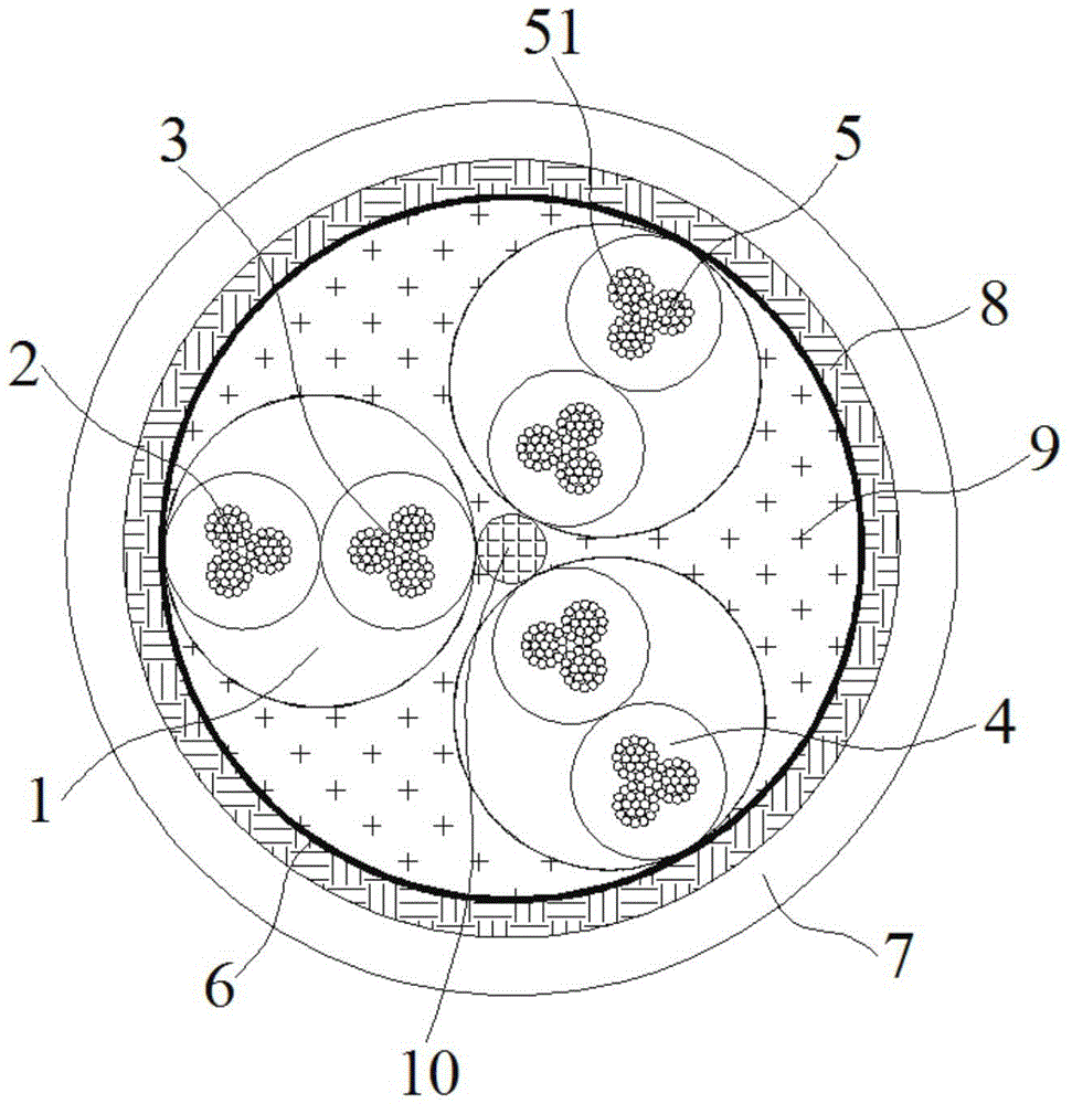 Torsional cable for robot arm