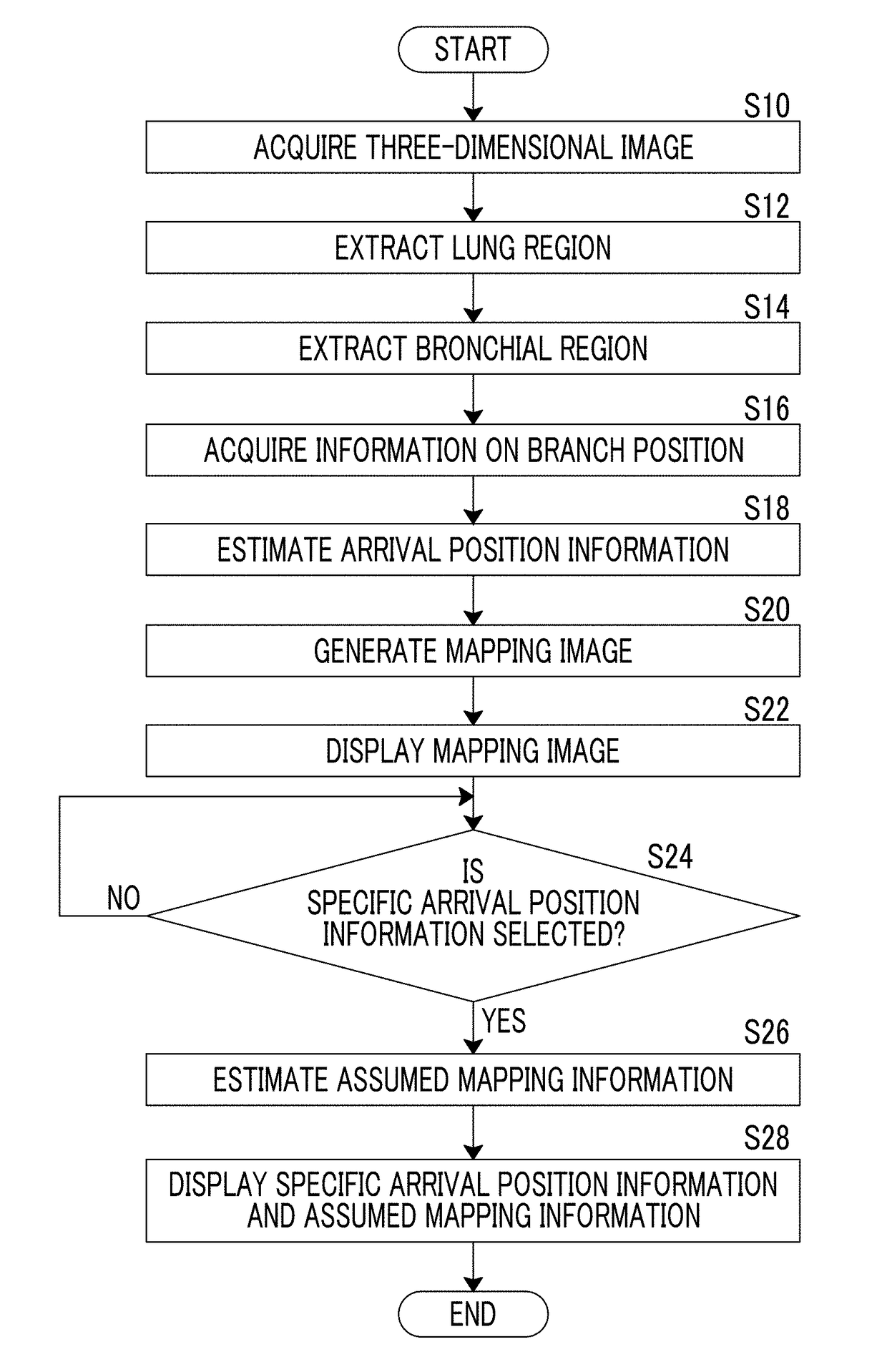 Mapping image display control device, method, and program