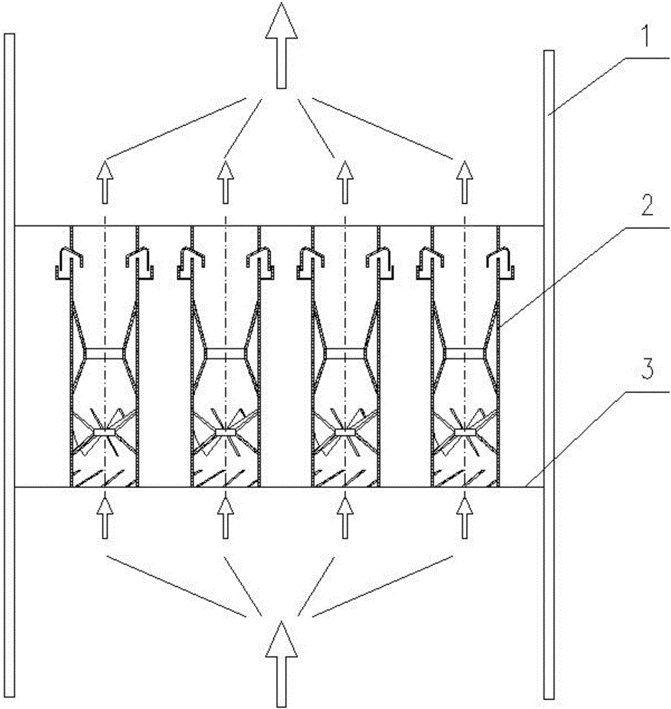 Pneumatic-cyclone parallel-combination demister and application thereof