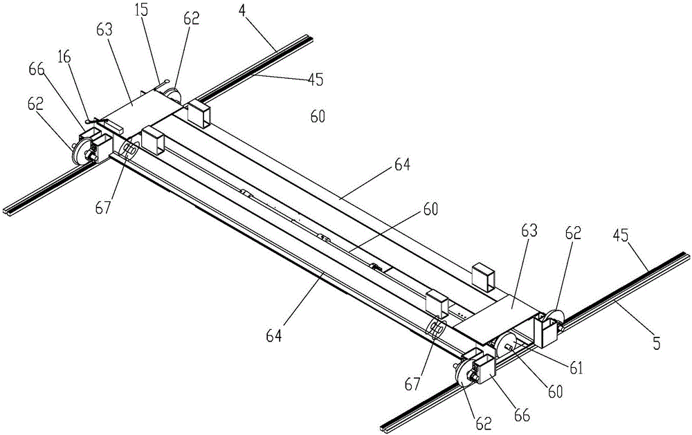 Vehicle carriage volume measurement mechanism based on portal frame