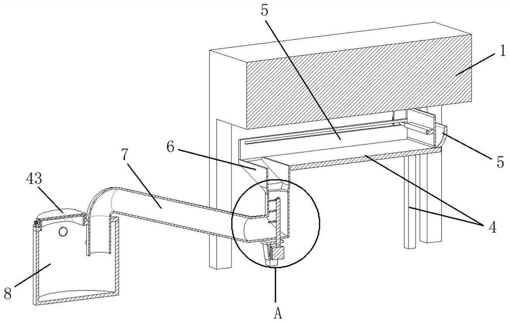 Paper scrap cleaning device for napkin production