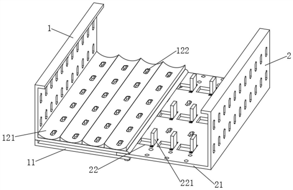 Width-adjustable tray type cable bridge