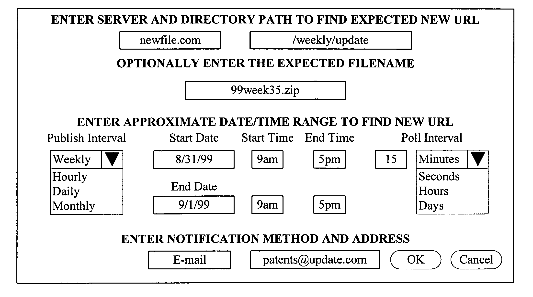 Content notification method, product, and apparatus