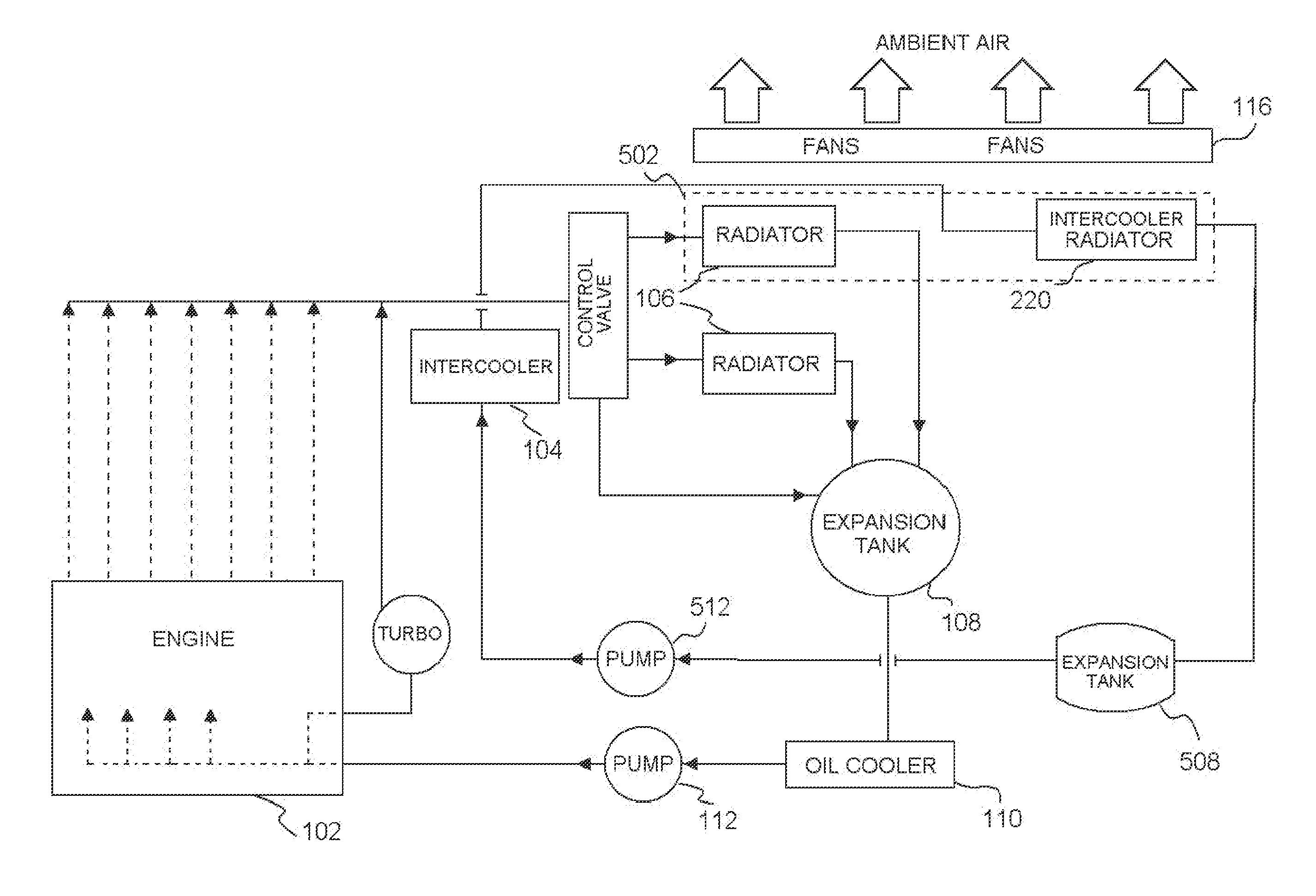 Split Cooling Method and Apparatus