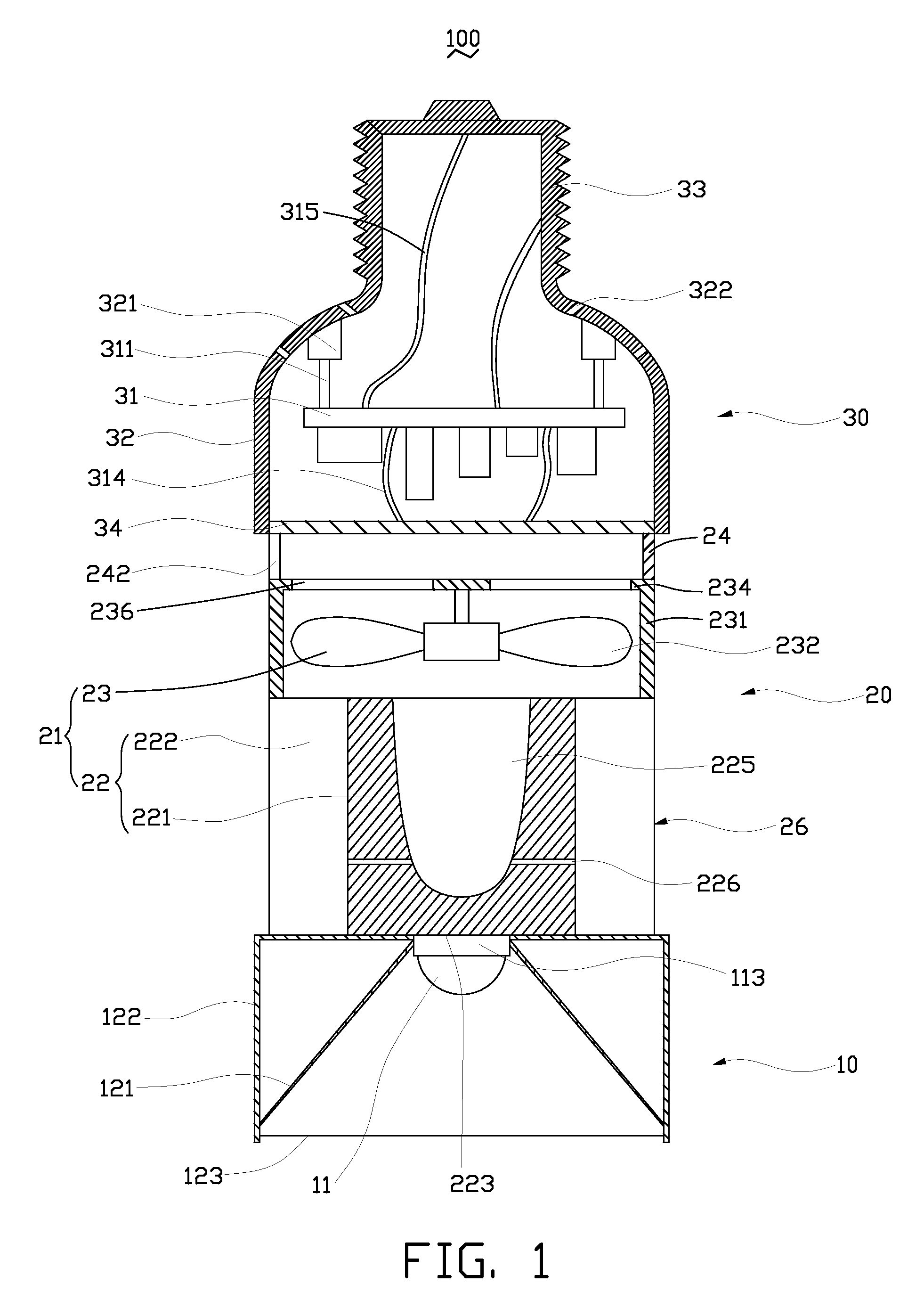 LED illuminating device and light engine thereof