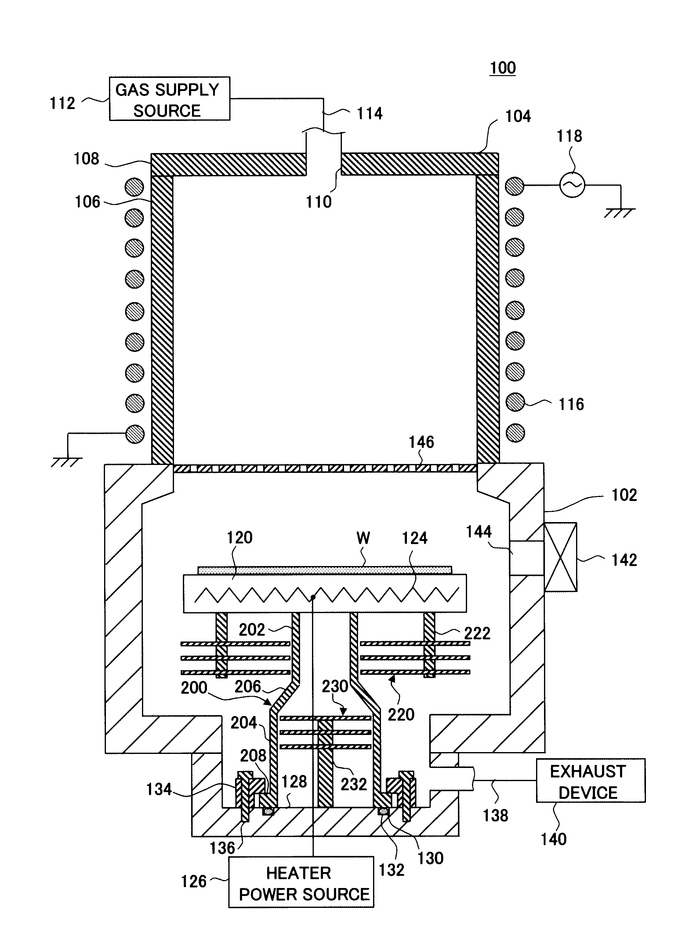 Substrate processing apparatus and substrate stage used therein