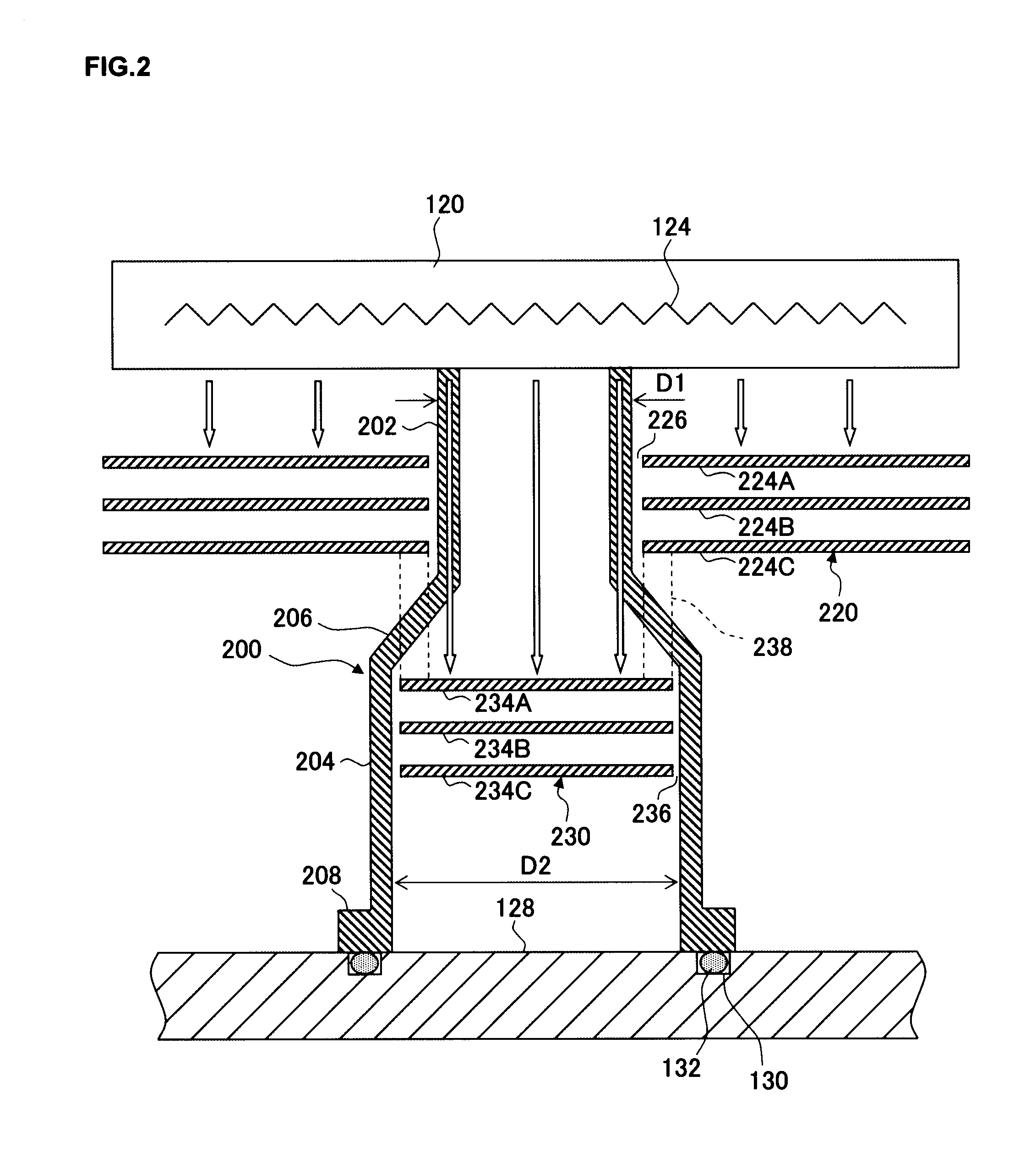 Substrate processing apparatus and substrate stage used therein