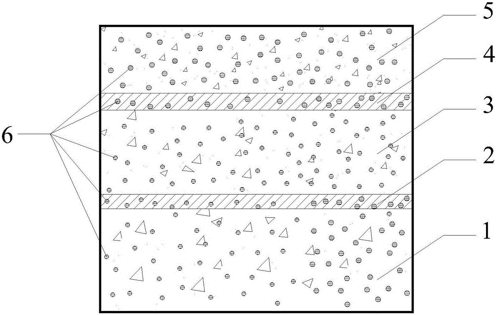 Urban heat island effect reducing type asphalt pavement structure based on infrared radiation principle