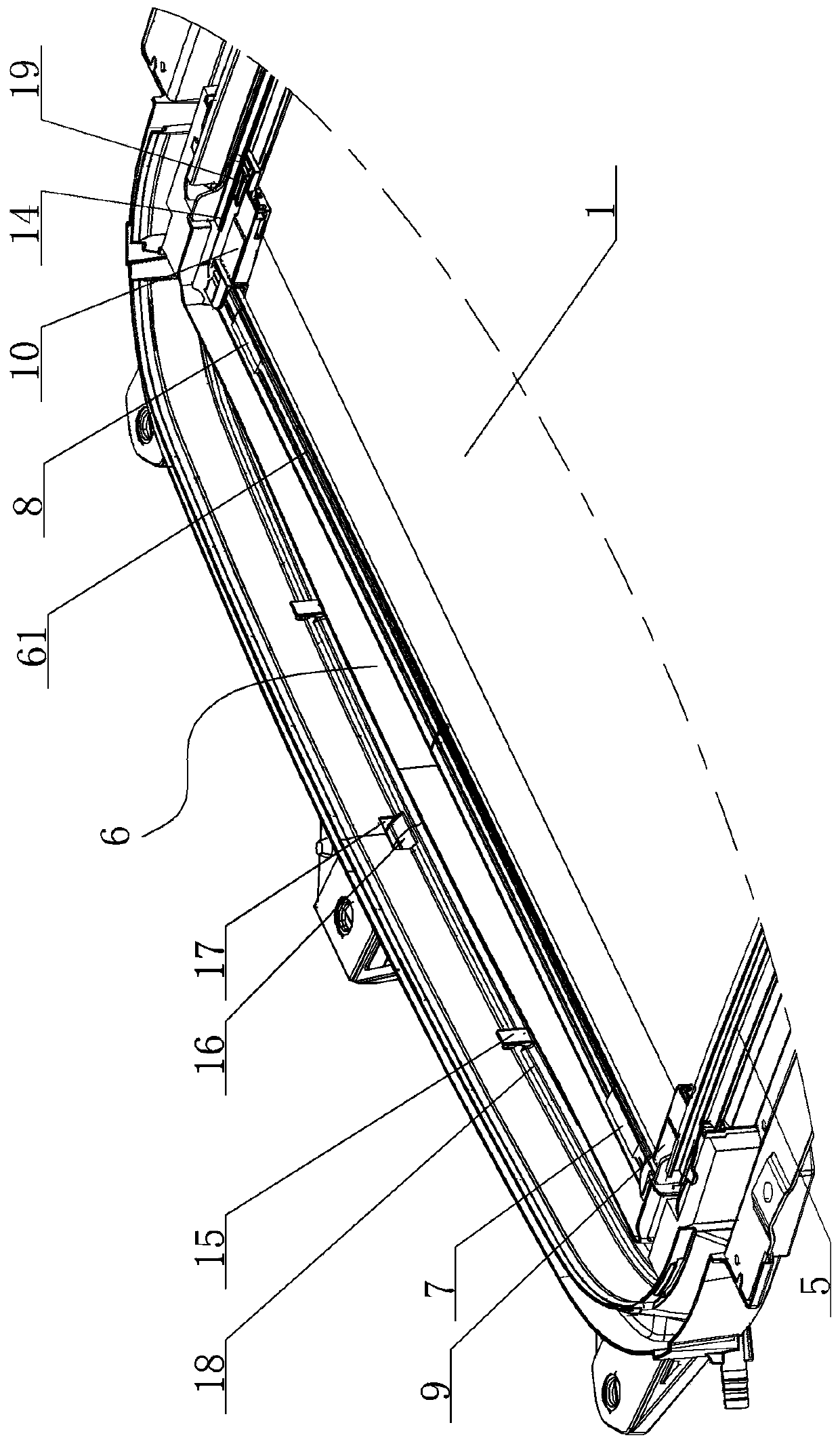 Intelligent control skylight sunshade curtain capable of automatically sensing light, temperature and rain