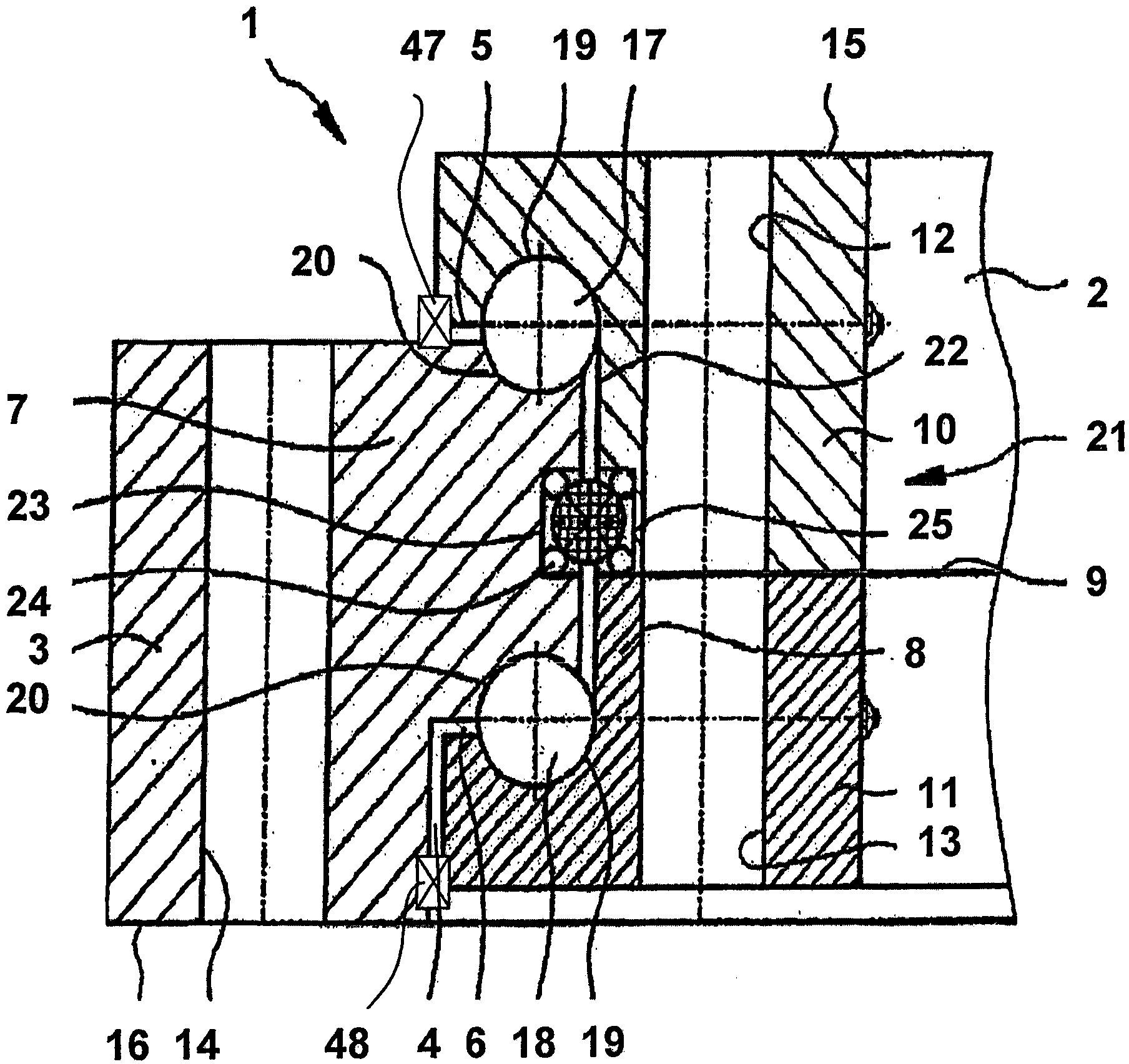 Arrangement for mounting counter-rotatable parts of an energy system