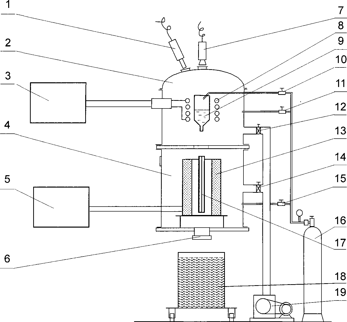 Equipment for preparing multifunctional amorphous composite material