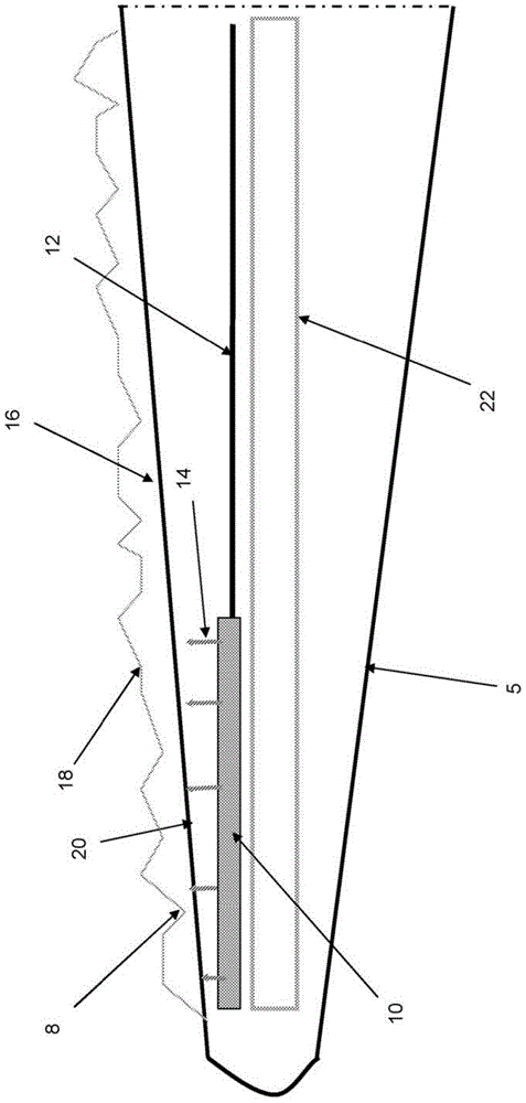 De-icing of a wind turbine blade