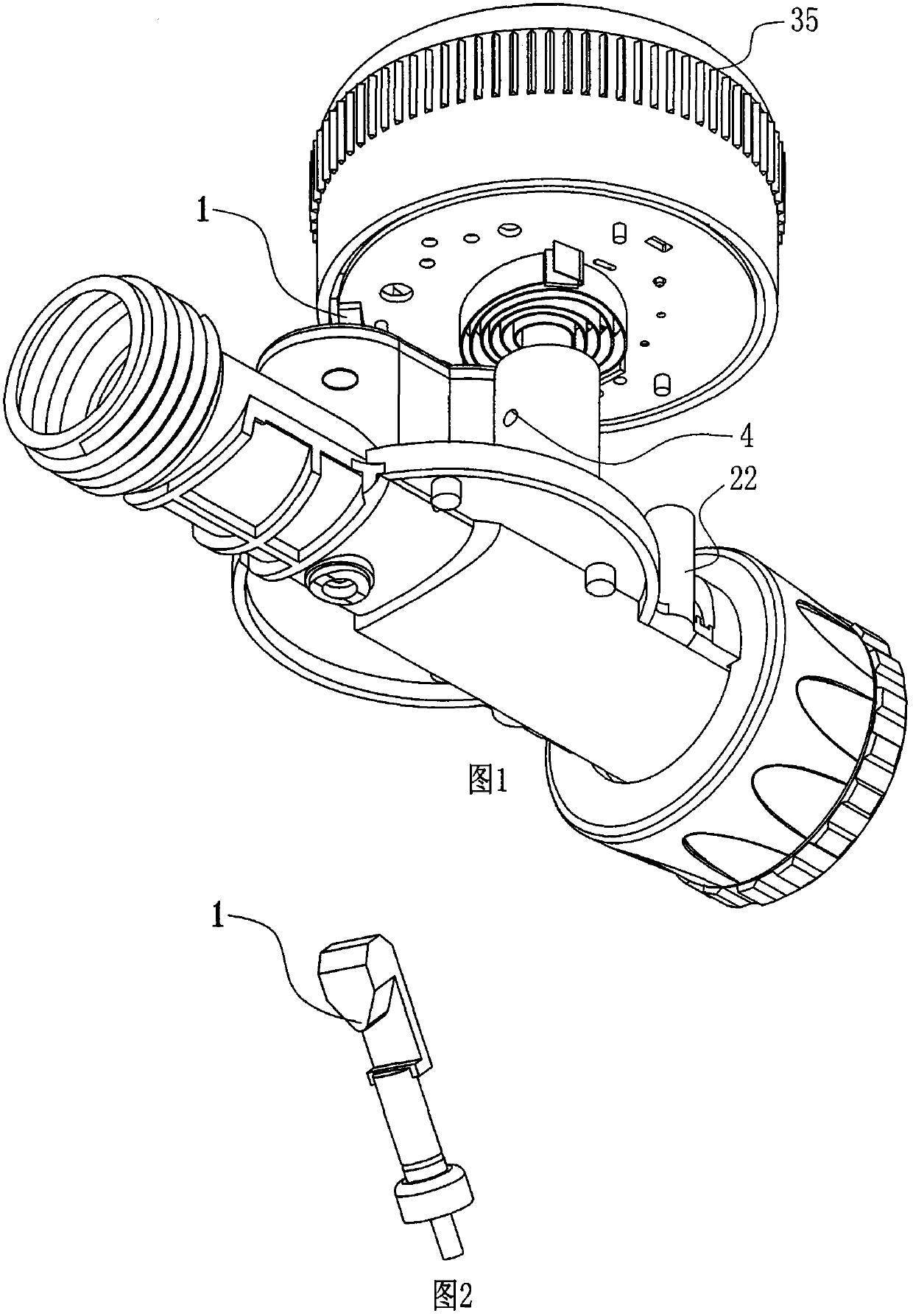 Water saving method for rotary water sprayer with wide range