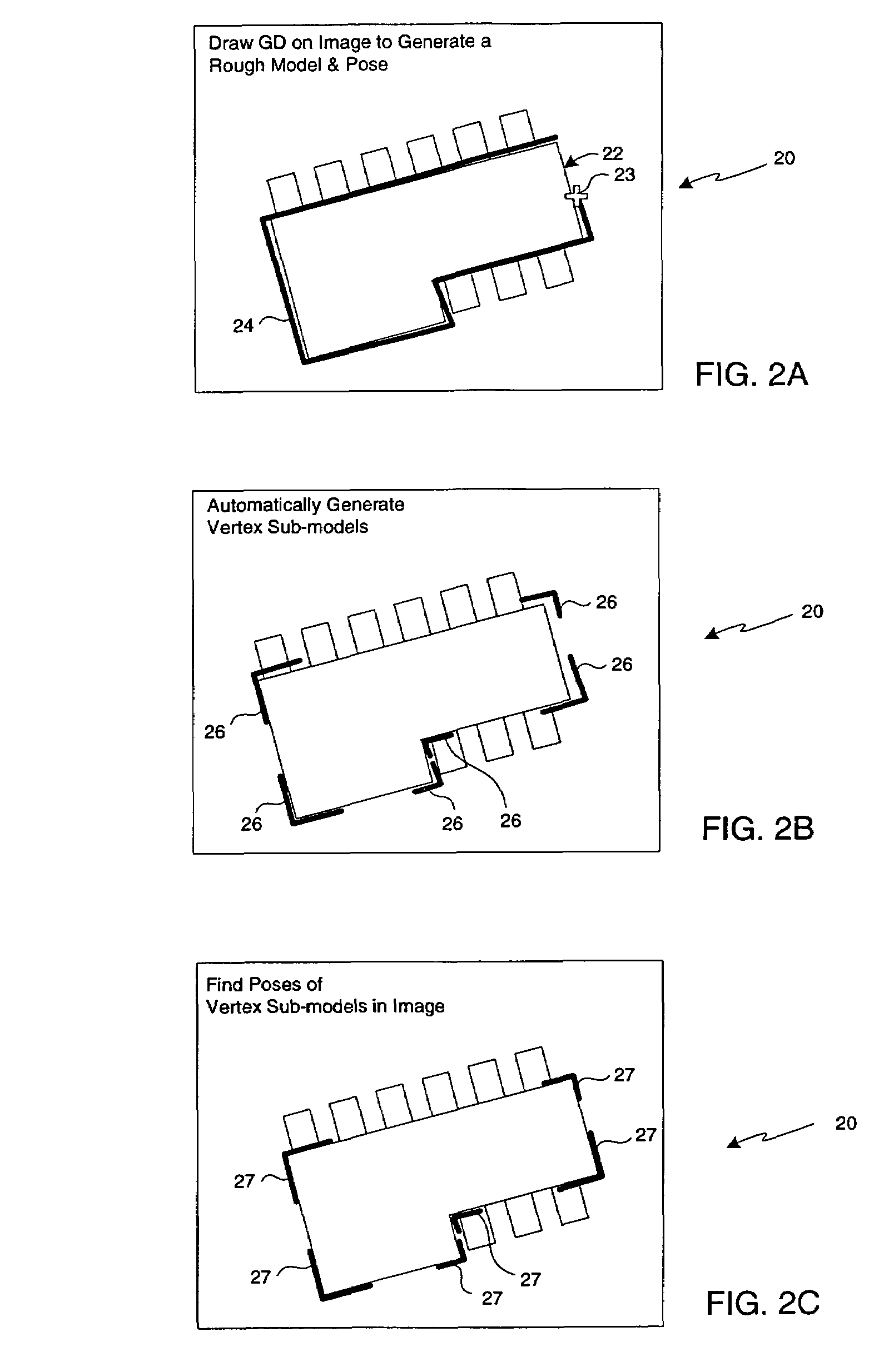 Method for refining geometric description models using images